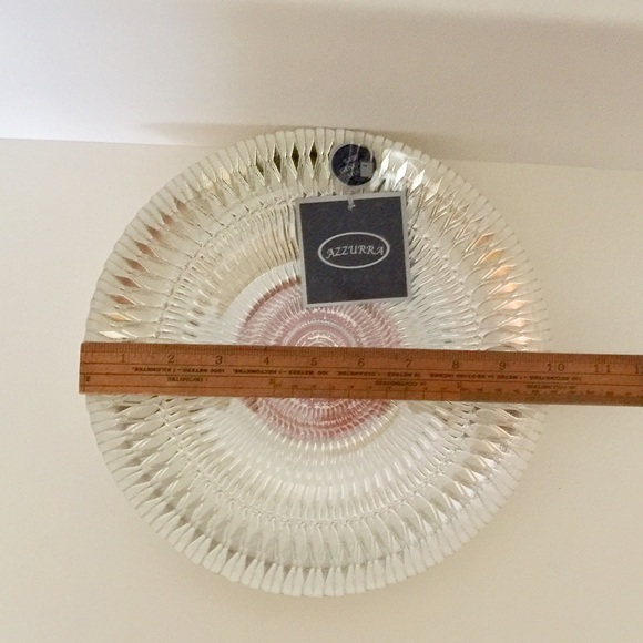 NEW. AZURRA GLASS BOWL WITH 100% GENUINE SILVER - Picture 13 of 14